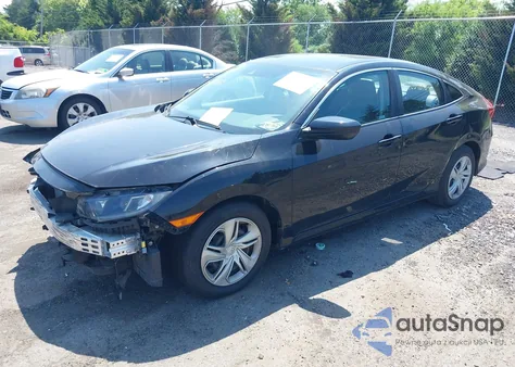 2019 Honda Civic Lx из США, поврежденный, VIN 2HGFC2F64KH509971